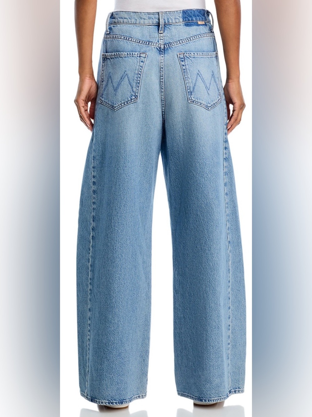 MOTHER The Pipe Dream Button Sneak High Rise Jeans in Leap At The Chance - Picture 3 of 9